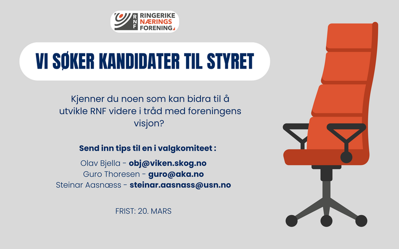 Valgkomiteen i RNF ønsker tips til kandidater til styret